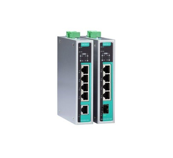 Moxa EDS-G205A Series Reliable 5-Port Gigabit PoE+ Unmanaged Ethernet Switch