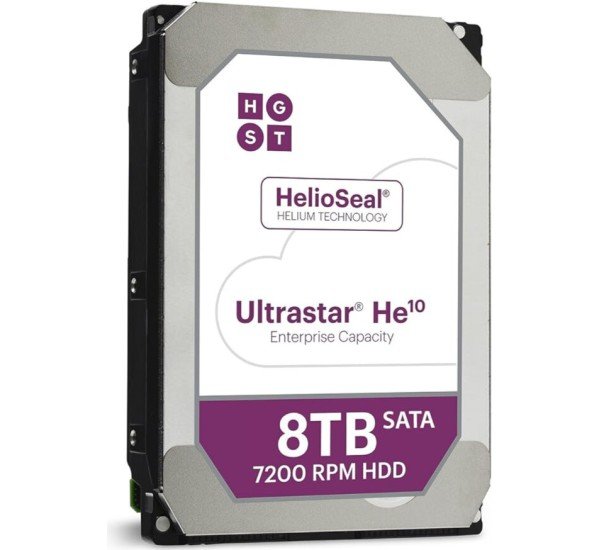 HGST 8TB SATA 6Gbps Hard Drive Reliable Storage with High-Speed Connectivity (HUH721008ALE600)3.5inch 7200RPM 6Gbps 256 MB Cache
