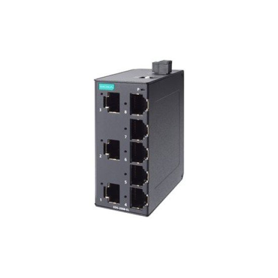 Moxa EDS-2008-EL Series 8-Port Industrial Ethernet Switches