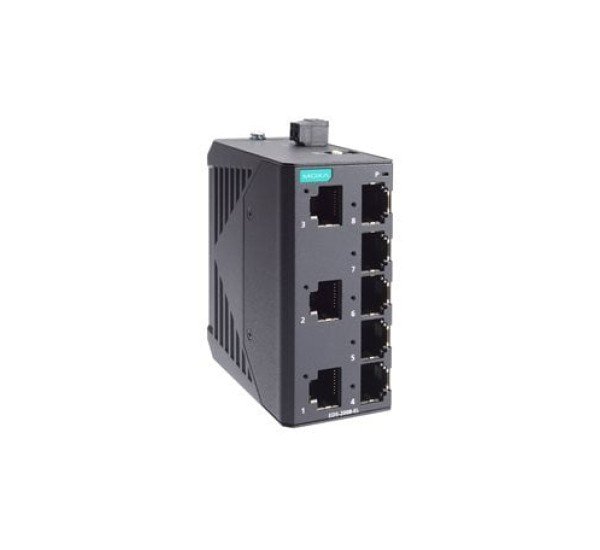 Moxa EDS-2008-ELP Series Reliable 8-Port Unmanaged Ethernet Switches for Industrial Applications