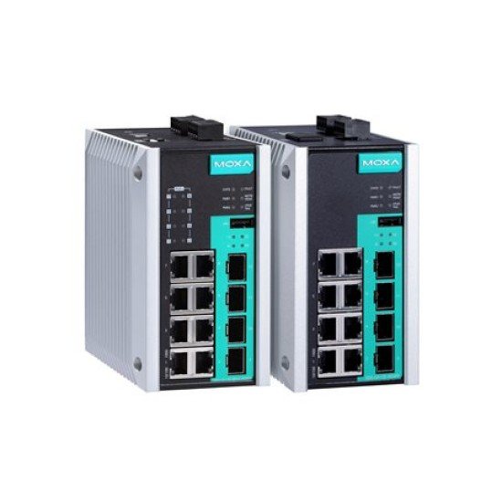Moxa EDS-G512E Series High-Performance Managed Gigabit Ethernet Switches for Industrial Networks