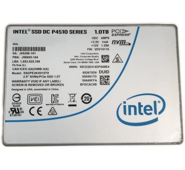 Intel SSDPE2KX010T801 1TB NVME Enterprise Server SSD Price in BD