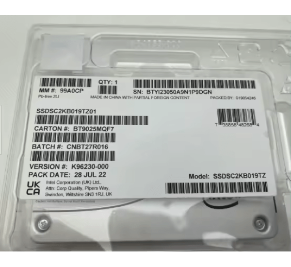 Intel SSDSC2KB019TZ011 1.92T 2.5″ SATA Enterprise Server SSD Price in BD