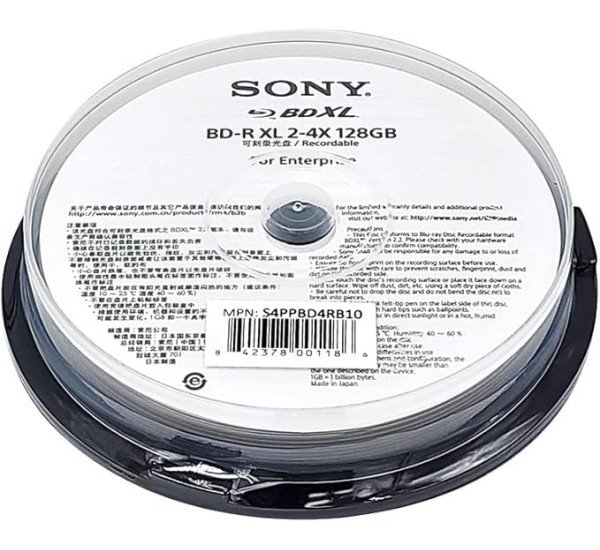 Sony 128GB BDXL Disc - 4X Speed, 50-Year Archive