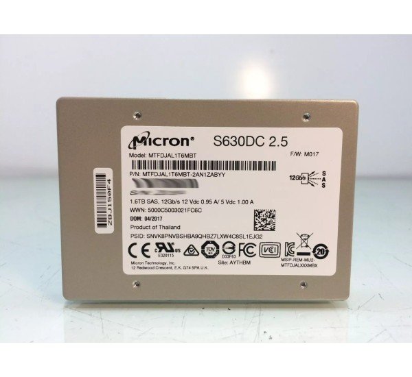 Micron 1.6TB SAS SSD 2.5