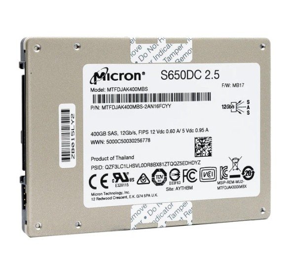 Micron 400GB SAS SSD 6Gbps 2.5-inch