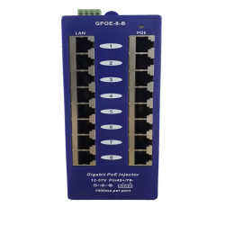 GXCOM 8 Port PoE Injector (PJ108)