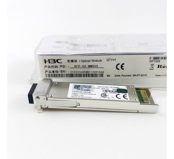 H3C 10G Transceiver Module XFP 850nm 300m DOM LC