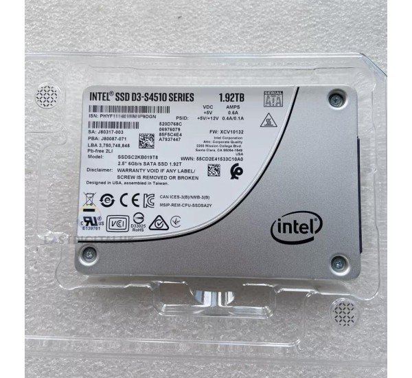 Intel 1.92TB 6Gbs SATA SSD 2.5