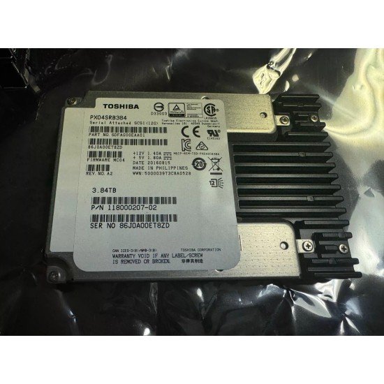 Toshiba 3.2TB SAS SSD 12Gbps - PX04SRB384
