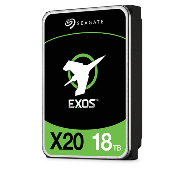 Seagate Exos X20 18TB 7.2K RPM SATA 6Gb/s 3.5-Inch Enterprise NAS Hard Drive for Server and Data Center