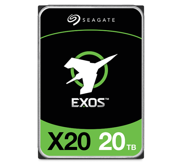 Seagate Exos X20 ST20000NM007D 20TB 7.2K RPM SATA 6Gb/s 3.5-Inch Enterprise Hard Drive for Data Center and Server