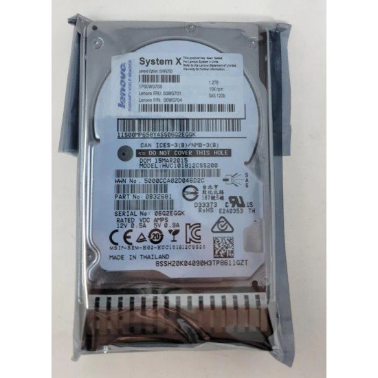 Lenovo 1.2TB SAS 12Gbps 10K Enterprise Hard Drive