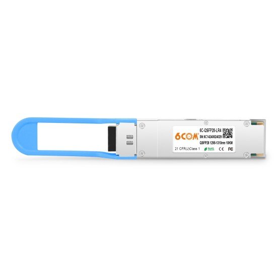 6Com QSFP-100G-LR4-S 10km 1310nm QSFP28 LC Optical Transceiver Module