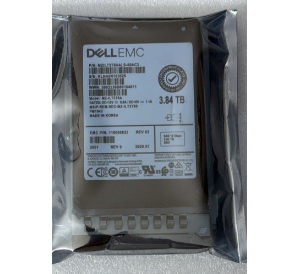 Dell EMC 3.84TB 12Gbps SAS Server SSD