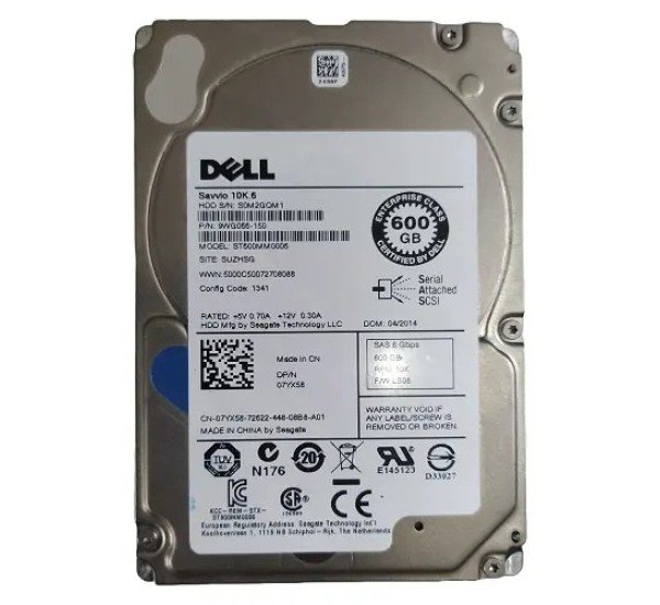 Dell 600GB 400-AJPP 10K RPM SAS 12Gbps 2.5-inch Hot-plug Server Hard Drive Bangladesh