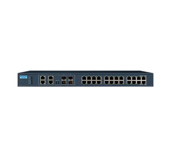 Advantech EKI-2428G-4CI – 24GE+4GE Rackmount Industrial Ethernet Switch