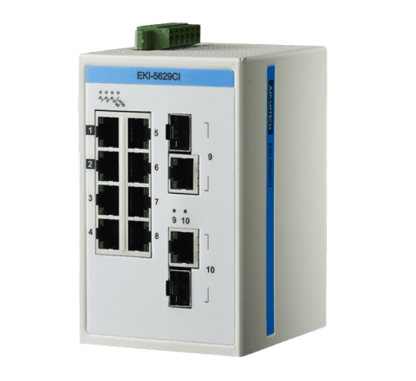 Advantech EKI-5629CI – 5-Port Gigabit Unmanaged Industrial Ethernet Switch