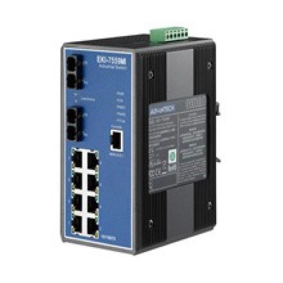Advantech EKI-7559MI – 8 Fiber SC Port Managed Industrial Ethernet Switch
