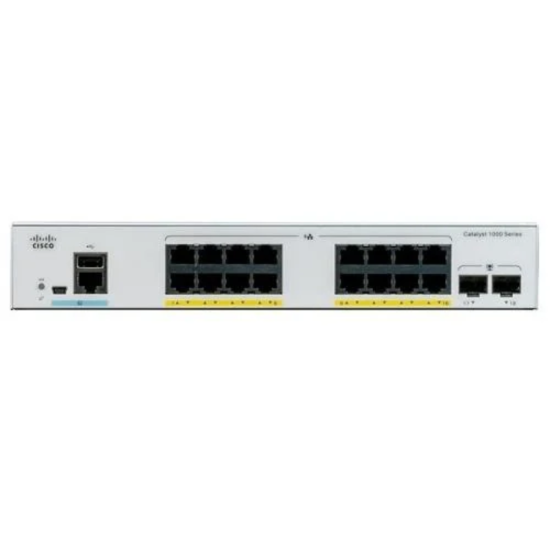Cisco C1000-16T-E-2G-L – 16-Port Gigabit Managed Ethernet Switch with 2× Gigabit Uplinks (Lifetime License)