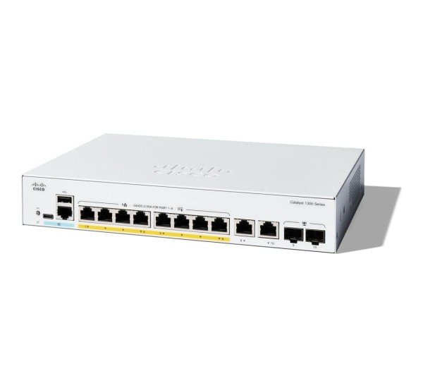 Cisco C1300-8FP-2G – 8-Port Gigabit PoE+ Switch with Dual Gigabit Uplinks