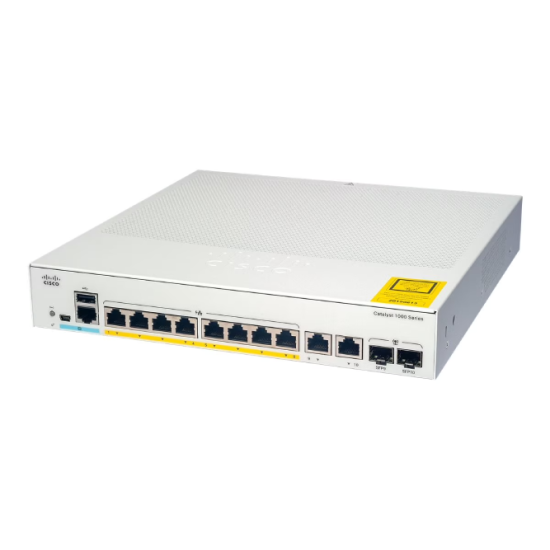 Cisco C1000-8P-E-2G-L – 8-Port Gigabit PoE+ Managed Switch with 2× Gigabit Uplinks (Lifetime License)