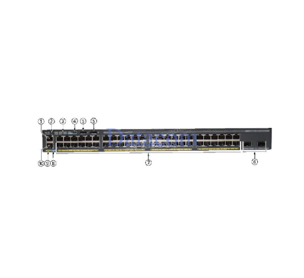 Cisco WS-C2960X-48LPD-L Catalyst 2960-X 48-Port Gigabit PoE+ Managed Switch