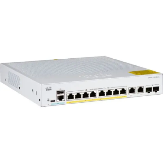 Cisco C1200-8P-E-2G – 8-Port Gigabit PoE+ Managed Switch with 2× Gigabit Uplinks