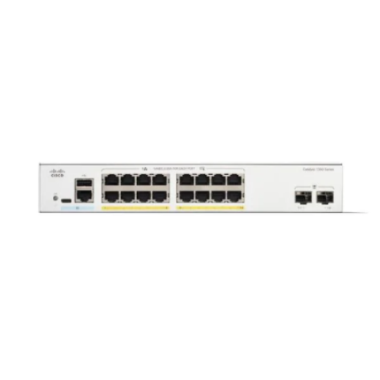 Cisco C1300-16P-4X – 16-Port Gigabit PoE+ Managed Switch with 4× 10G Uplinks