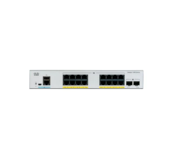 Cisco C1000-16P-E-2G-L – 16-Port Gigabit PoE+ Managed Switch with 2× Gigabit Uplinks (Lifetime License)