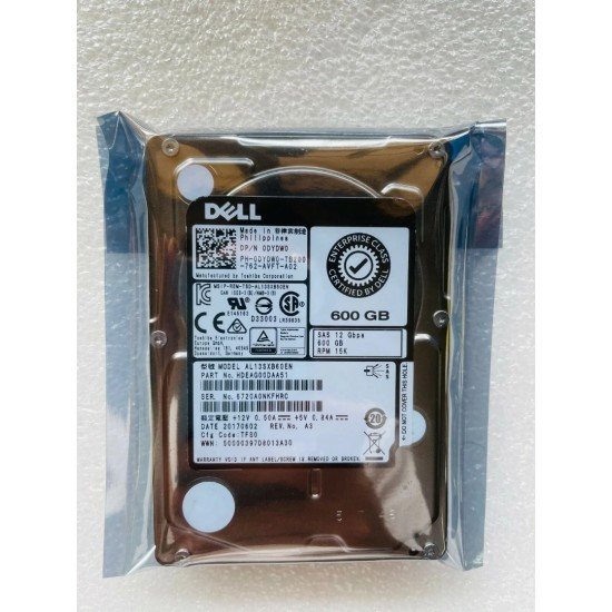 Dell 600GB SAS 15K 2.5 12Gbs 0VHWY-RFB Hard Drive