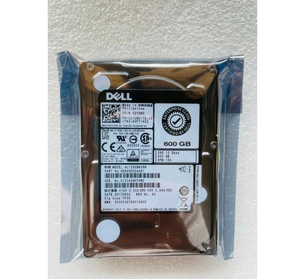 Dell 0VHWY 600GB 15K RPM SAS 12Gb/s 2.5" Enterprise Server HDD