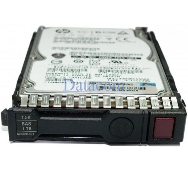 HP 605835-B21 1TB 7200RPM SAS 6Gb/s 2.5-inch hot-pluggable server hard drive designed for enterprise storage systems and ProLiant servers