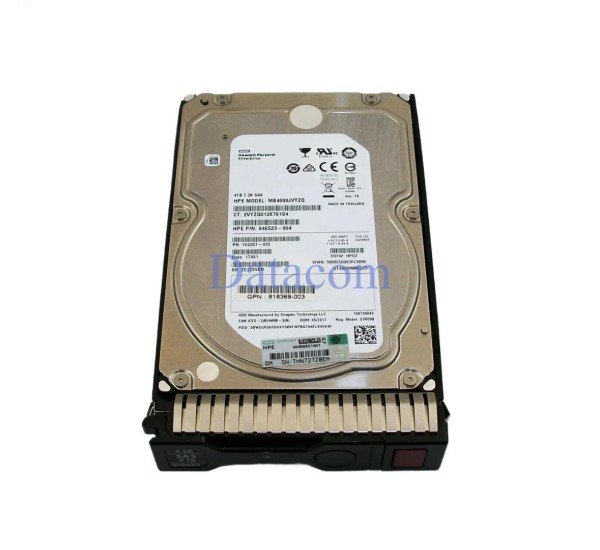 HP 718302-001 4TB 7.2K RPM SAS 6Gb/s 3.5-inch hot-plug midline hard drive designed for HP ProLiant servers and enterprise storage systems