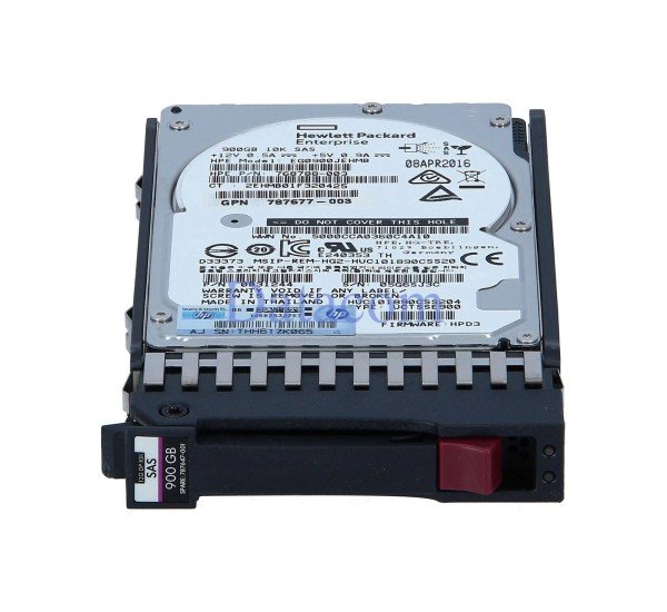HP J9F47AC1 900GB 10K RPM SAS 12Gb/s 2.5-inch enterprise hard drive designed for HP ProLiant servers and high-performance storage systems