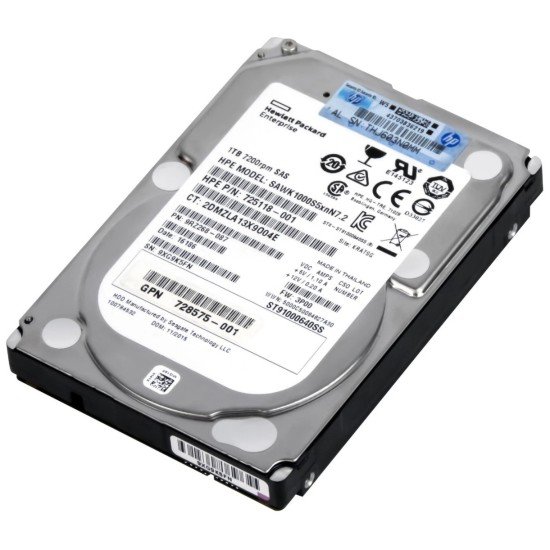 HPE 1TB SAS 6G 7.2K SFF HDD for G8-G10 Server