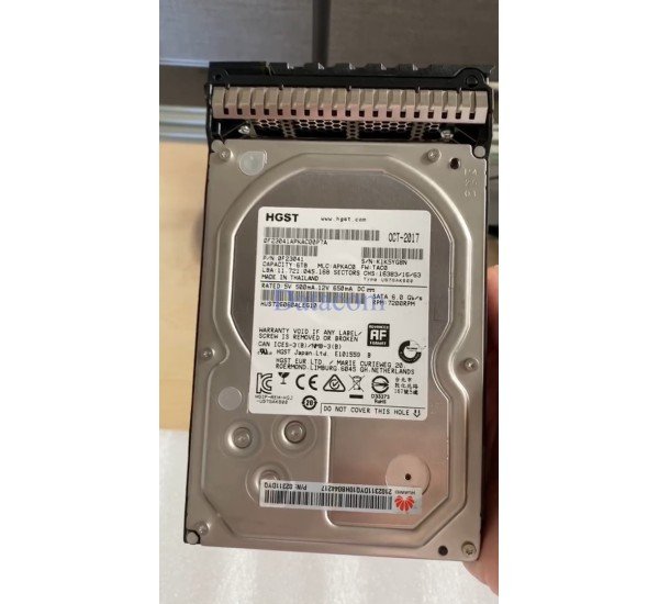 Huawei 02311DYQ 6TB 7.2K RPM SATA 3.5-inch enterprise hard drive designed for Huawei V3 and V5 storage systems with reliable high-capacity data storage