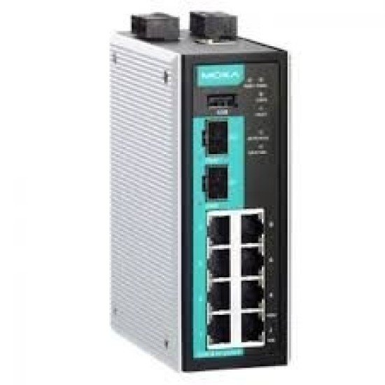 Moxa EDR-810-2GSFP Industrial Secure Router (Firewall/VPN, Managed Switch, 2×G SFP)