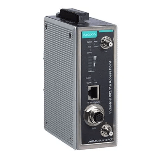 MOXA AWK-3131A-M12-RCC-EU-CT-T Industrial M12 Wireless AP/Client 