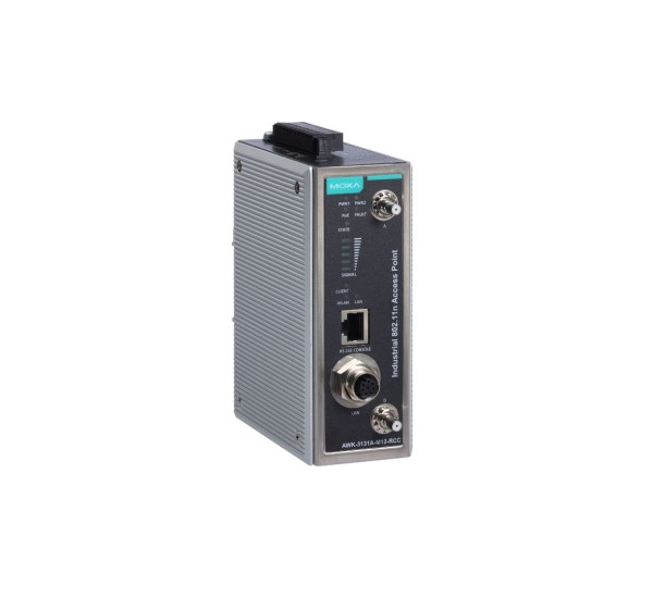 MOXA AWK-3131A-M12-RCC-US-T Industrial M12 Wireless AP/Client 