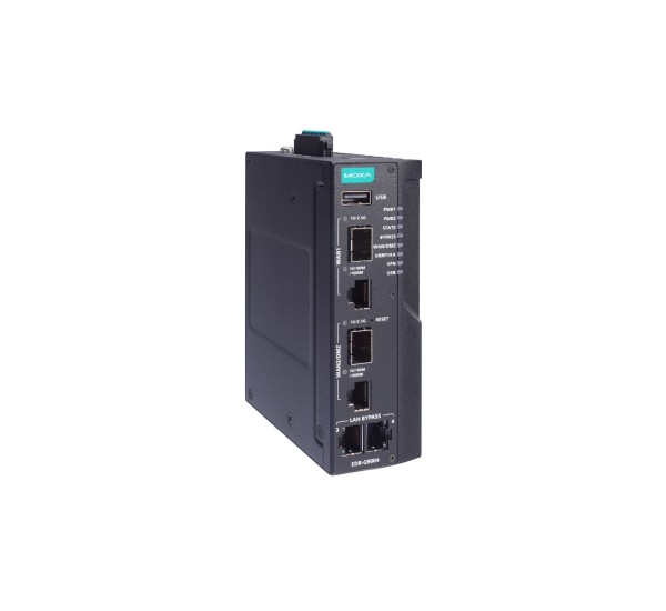 Moxa EDR-G9004 Series Industrial Secure Router (Gigabit Firewall, VPN, L2/L3 Industrial Security Gateway)