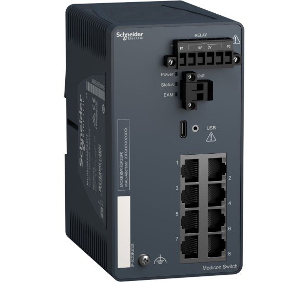 Schneider Electric ConneXium MCSESM083F23F0 – 8-Port Managed Switch (RJ45)