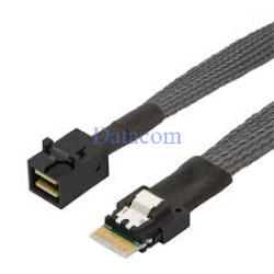 SlimSAS SFF-8654 8i to Dual Mini SAS HD SFF-8643 Cable (12Gbps SAS 3.0/4.0)