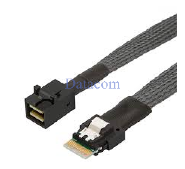 SlimSAS SFF-8654 8i to Dual Mini SAS HD SFF-8643 Cable (12Gbps SAS 3.0/4.0)