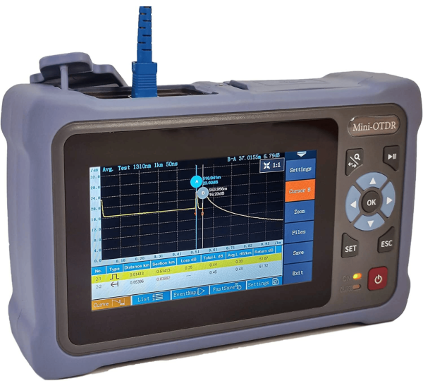SAIVXIAN Mini OTDR VFL 4-in-1 – Portable Fiber Optic Test Instrument
