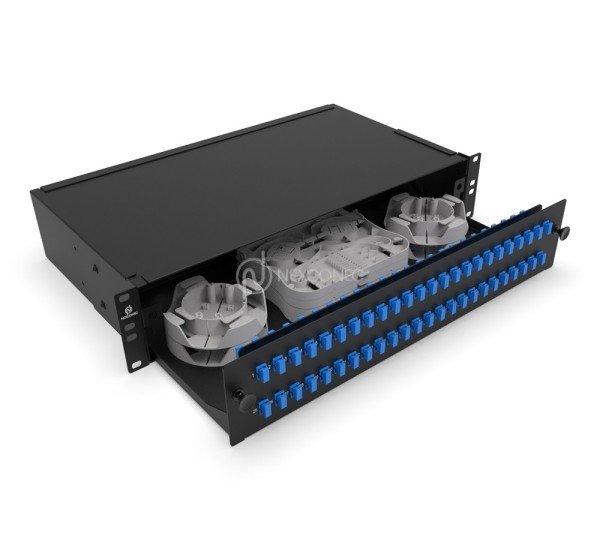 12 / 24 / 48 Port SC/LC Fiber Optic Patch Panel – High-Density Fiber Management Solution