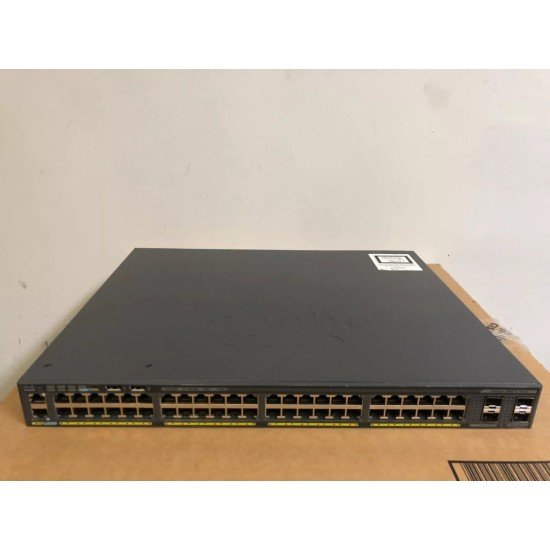 Cisco WS-C2960X-48FPS-L 48-Port Gigabit PoE+ Switch