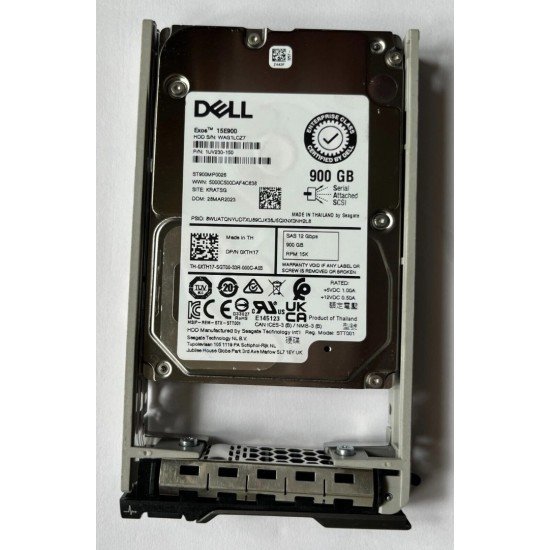 Dell XTH17 900GB 15K 512n SAS Hard Drive