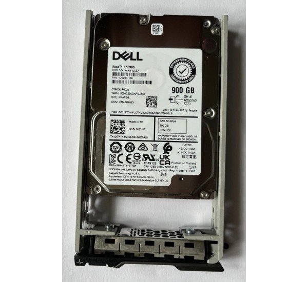 Dell XTH17 900GB 15K 512n SAS Hard Drive