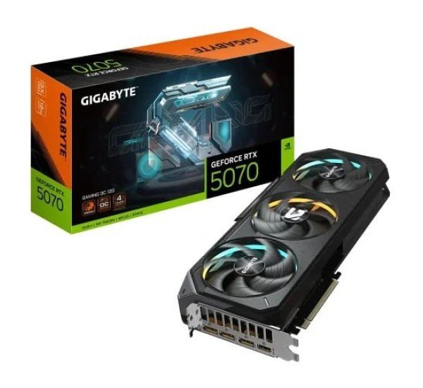 GIGABYTE GeForce RTX 5070 GAMING OC 12G GDDR7 Graphics Card